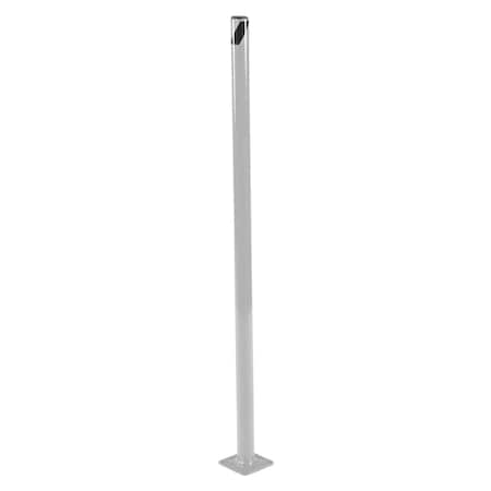 Vestil STEEL PIPE SAFETY BOLLARD 48"X1.75" SLVR BOL-48-2-SL